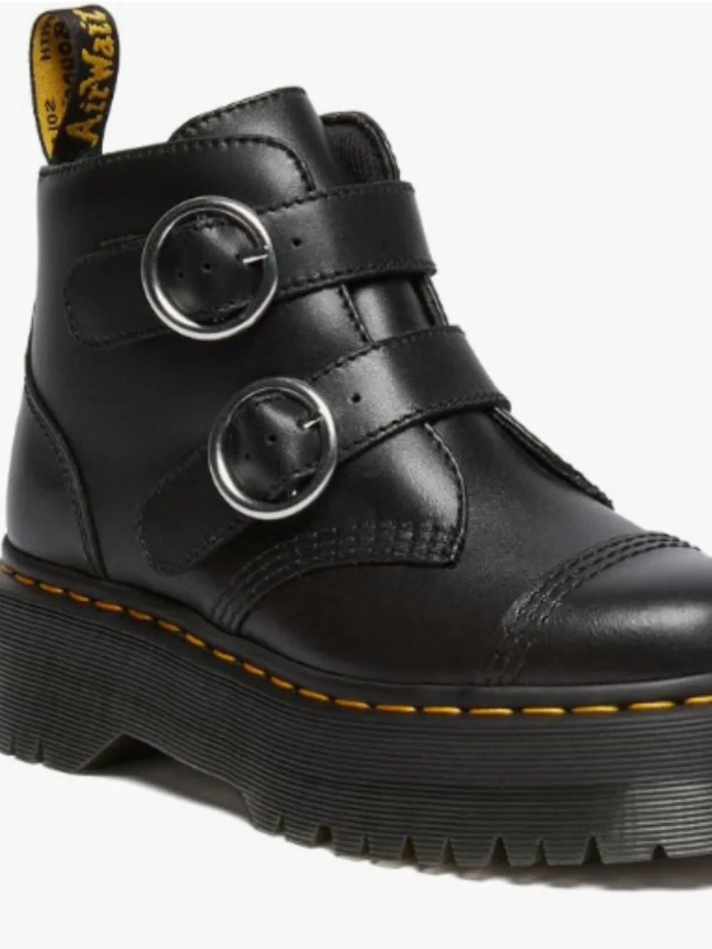 Dr. Martens Women's Devon Circle Leather Platform Boots